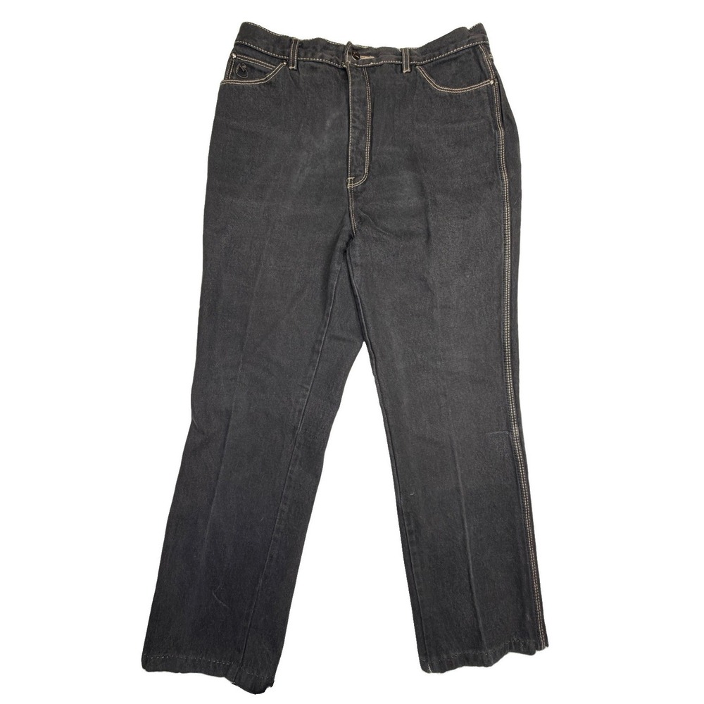 Vintage Gloria Vanderbilt for Murjani Women's Black Jeans Size 16 30x27